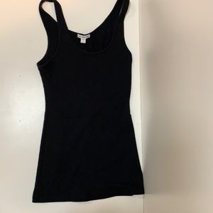 James Perse black ribbed tank